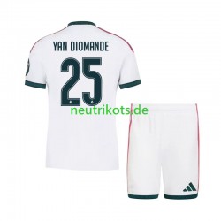 Fußballtrikot Real Madrid Yan Diomande 25 Kinder Heim 2026-2027 Kurzarm