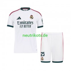 Fußballtrikot Real Madrid Yan Diomande 25 Kinder Heim 2026-2027 Kurzarm