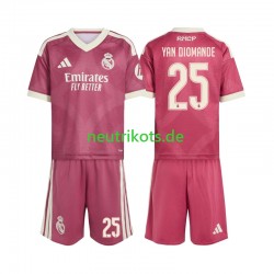 Fußballtrikot Real Madrid Yan Diomande 25 Kinder Ausweich 2026-2027 Kurzarm