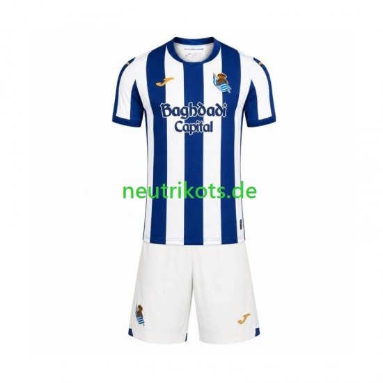 Fußballtrikot Real Sociedad Kinder Heim 2026-2027 Kurzarm