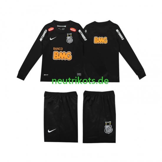 Fußballtrikot Santos Classic 2012 2013 Retro Kinder Auswärts Langarm