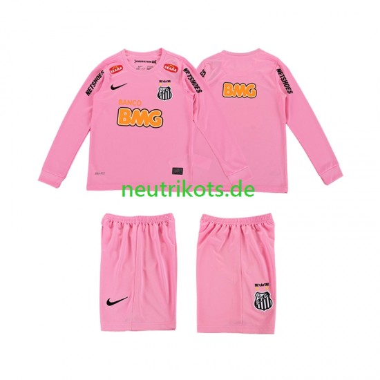 Fußballtrikot Santos 2012 2013 Retro Kinder Viertes Langarm