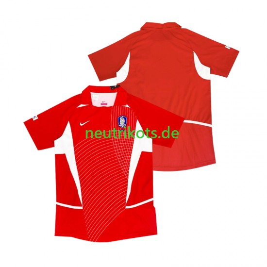 Fußballtrikot Südkorea 2002 Retro Herren Heim Kurzarm