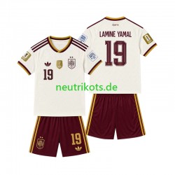 Fußballtrikot Spanien 2-star Lamine Yamal 19 Kinder Auswärts 2026-2027 Kurzarm Fußballtrikot Spanien 2-star Lamine Yamal 19 Kinder Auswärts 2026-2027 Kurzarm