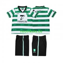 Fußballtrikot Sporting CP 2000 Retro Kinder Heim 1999 Kurzarm Fußballtrikot Sporting CP 2000 Retro Kinder Heim 1999 Kurzarm