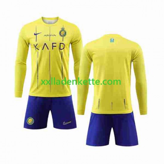 Fußballtrikot Al-Nassr Kinder Heim 2023-2024 Langarm