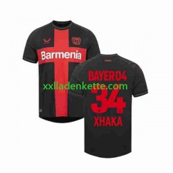Fußballtrikot Bayer 04 Leverkusen Granit Xhaka 34 Herren Heim 2023-2024 Kurzarm