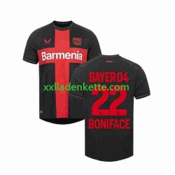 Fußballtrikot Bayer 04 Leverkusen Victor Boniface 22 Herren Heim 2023-2024 Kurzarm