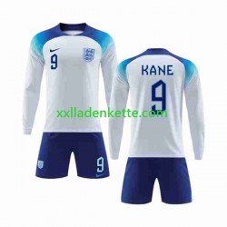 Fußballtrikot England Kane 9 Kinder Heim World Cup 2022 Langarm