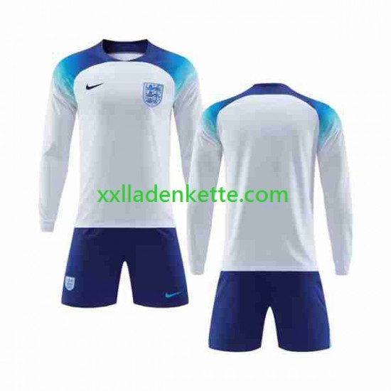 Fußballtrikot England Kinder Heim World Cup 2022 Langarm