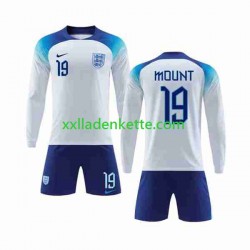 Fußballtrikot England Mount 19 Kinder Heim World Cup 2022 Langarm