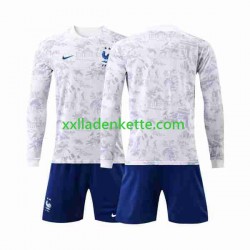 Fußballtrikot Frankreich Kinder Auswärts World Cup 2022 Langarm