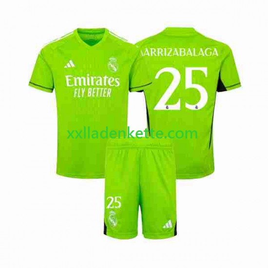 Fußballtrikot Real Madrid Kepa Arrizabalaga 25 Torwart Kinder Heim 2023-2024 Kurzarm