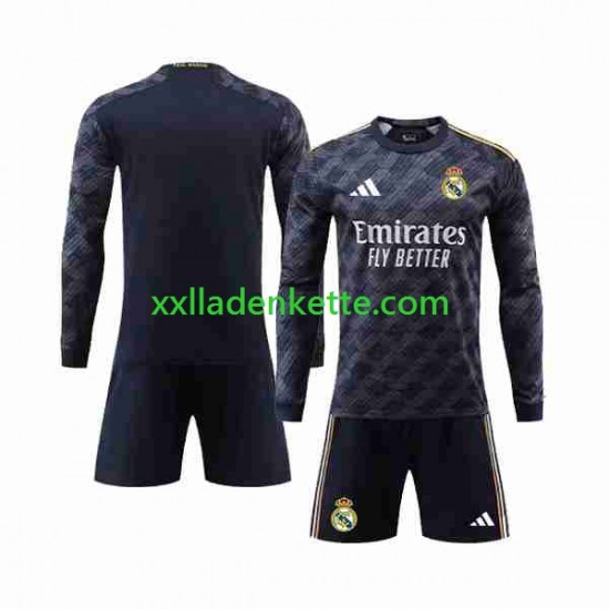Fußballtrikot Real Madrid Kinder Auswärts 2023-2024 Langarm
