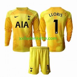 Fußballtrikot Tottenham Hotspur Hugo Lloris 1 Torwart Kinder Heim 2022-2023 Langarm