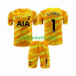 Fußballtrikot Tottenham Hotspur Hugo Orangecolor Torwart Kinder Auswärts 2023-2024 Kurzarm