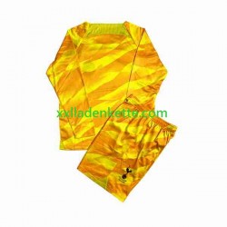 Fußballtrikot Tottenham Hotspur Orangecolor Torwart Kinder Auswärts 2023-2024 Langarm
