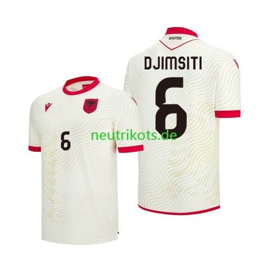 Fußballtrikot Albanien Berat Djimsiti 6 Herren Auswärts World Cup 2026 Kurzarm