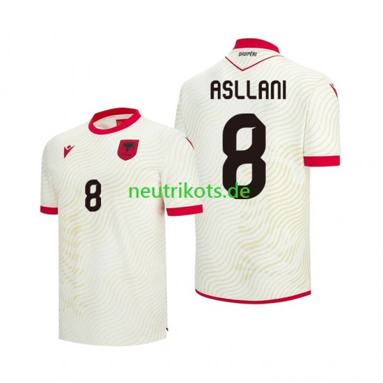 Fußballtrikot Albanien Kristjan Asllani 8 Herren Auswärts World Cup 2026 Kurzarm