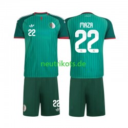 Fußballtrikot Algerien Ibrahim Maza 22 Kinder Auswärts 2026 Kurzarm