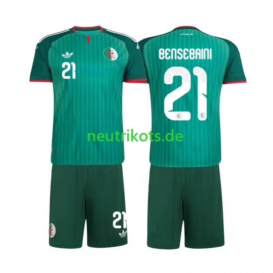 Fußballtrikot Algerien Ramy Bensebaini 21 Kinder Auswärts 2026 Kurzarm