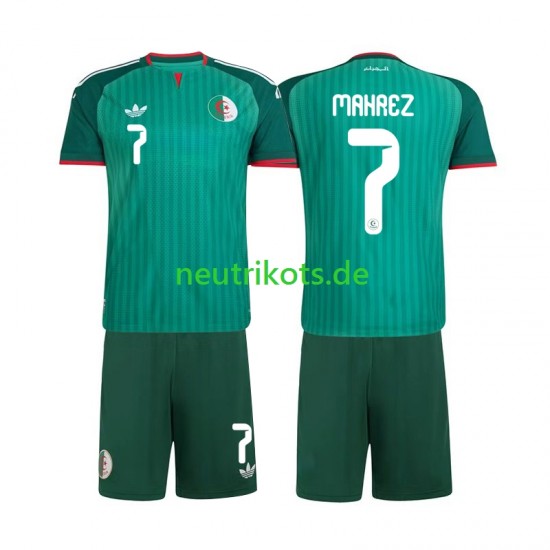 Fußballtrikot Algerien Riyad Mahrez 7 Kinder Auswärts 2026 Kurzarm