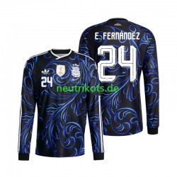 Fußballtrikot Argentinien Enzo Fernandez 24 Herren Auswärts World Cup 2026 Langarm