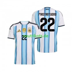 Fußballtrikot Argentinien Franco Mastantuono 22 Herren Heim World Cup 2026 Kurzarm