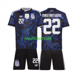 Fußballtrikot Argentinien Franco Mastantuono 22 Kinder Auswärts World Cup 2026 Kurzarm