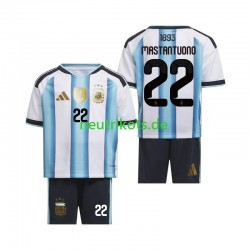 Fußballtrikot Argentinien Franco Mastantuono 22 Kinder Heim World Cup 2026 Kurzarm