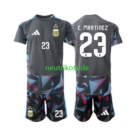 Fußballtrikot Argentinien Emiliano Martinez 23 Torwart Kinder Heim World Cup 2026 Kurzarm