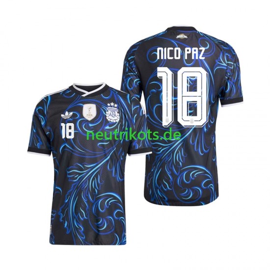 Fußballtrikot Argentinien Nico Paz 18 Herren Auswärts World Cup 2026 Kurzarm