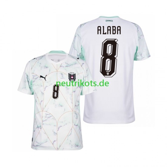 Fußballtrikot Österreich David Alaba 8 Herren Auswärts World Cup 2026 Kurzarm