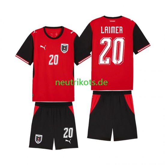 Fußballtrikot Österreich Konrad Laimer 20 Kinder Heim World Cup 2026 Kurzarm