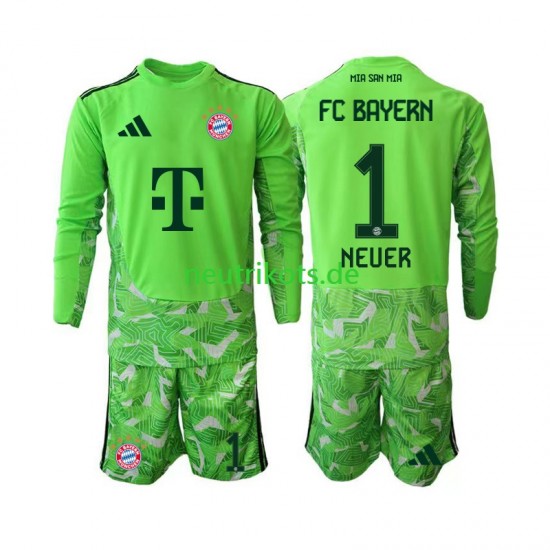 Fußballtrikot FC Bayern München Manuel Neuer 1 Torwart Kinder Heim 2026-2027 Langarm