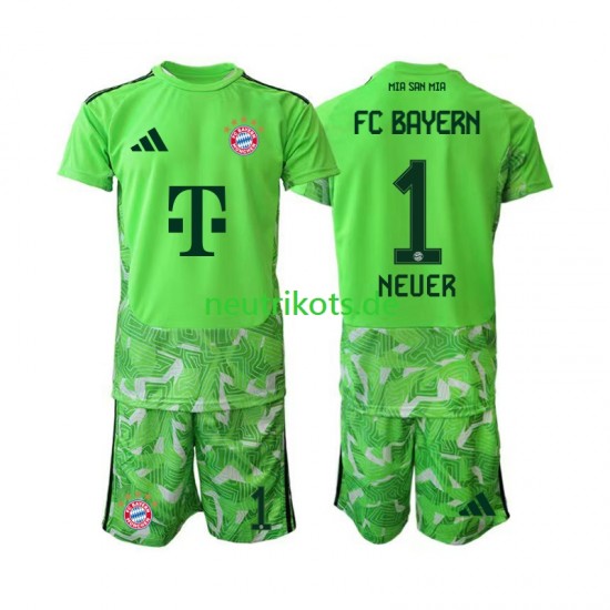 Fußballtrikot FC Bayern München Manuel Neuer 1 Torwart Kinder Heim 2026-2027 Kurzarm