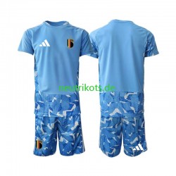 Fußballtrikot Belgien Torwart Kinder Heim World Cup 2026 Kurzarm