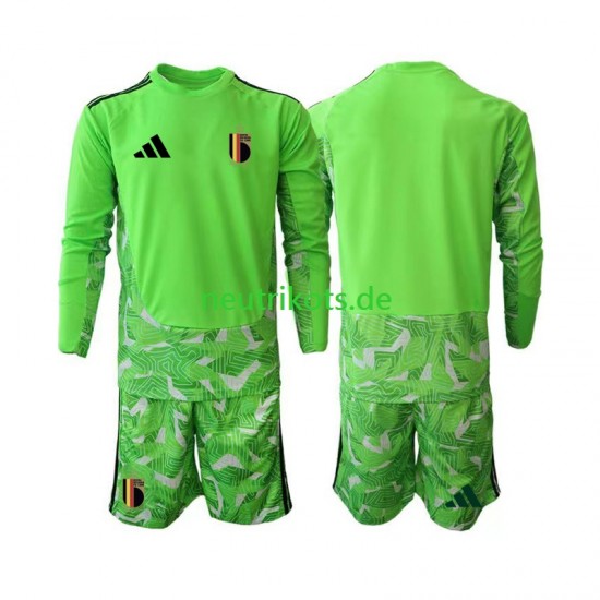 Fußballtrikot Belgien Torwart Kinder Ausweich World Cup 2026 Langarm