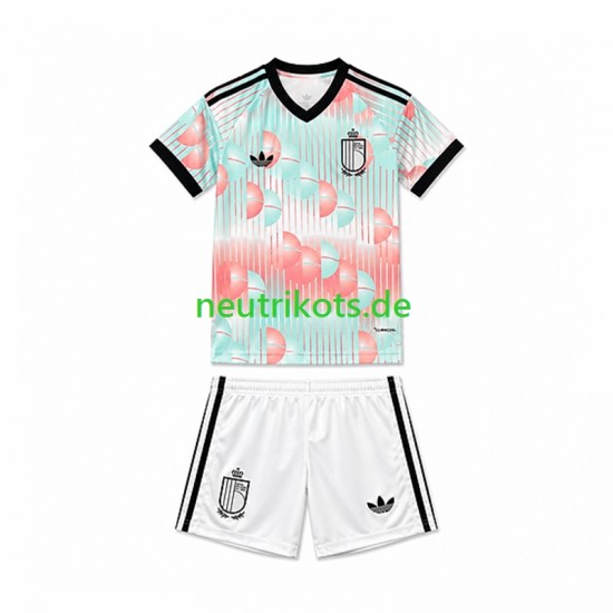 Fußballtrikot Belgien Kinder Auswärts World Cup 2026 Kurzarm