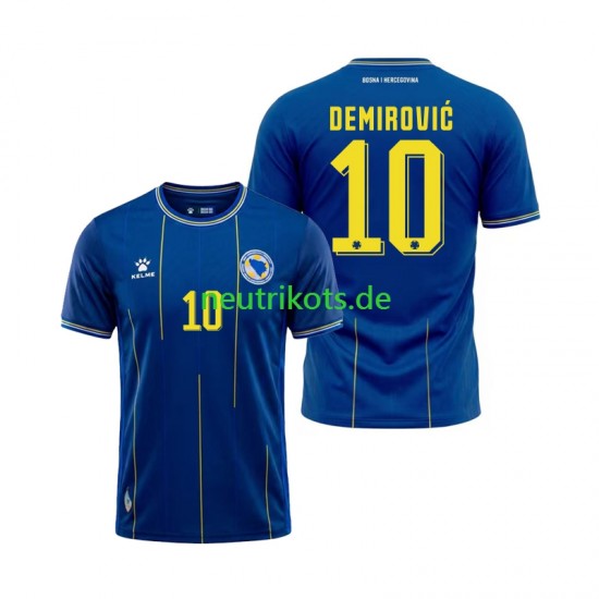 Fußballtrikot Bosnien-Herzegowina Ermedin Demirovic 10 Herren Heim World Cup 2026 Kurzarm