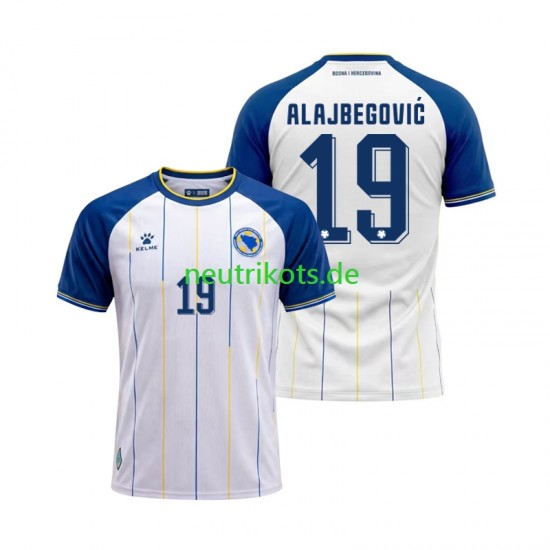 Fußballtrikot Bosnien-Herzegowina Kerim Alajbegovic 19 Herren Auswärts World Cup 2026 Kurzarm