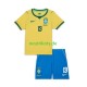 Fußballtrikot Brasilien Endrick 19 Kinder Heim World Cup 2026 Kurzarm