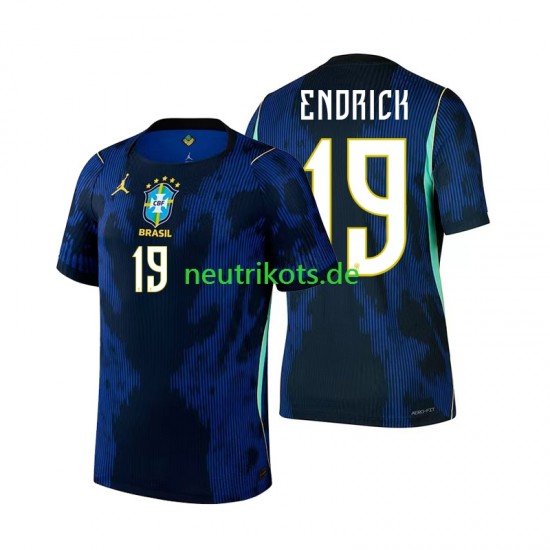 Fußballtrikot Brasilien Endrick 19 Herren Auswärts World Cup 2026 Kurzarm