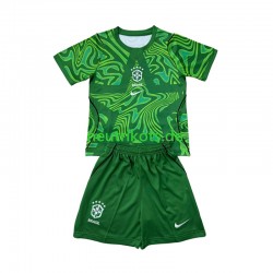Fußballtrikot Brasilien Torwart Kinder Auswärts World Cup 2026 Kurzarm