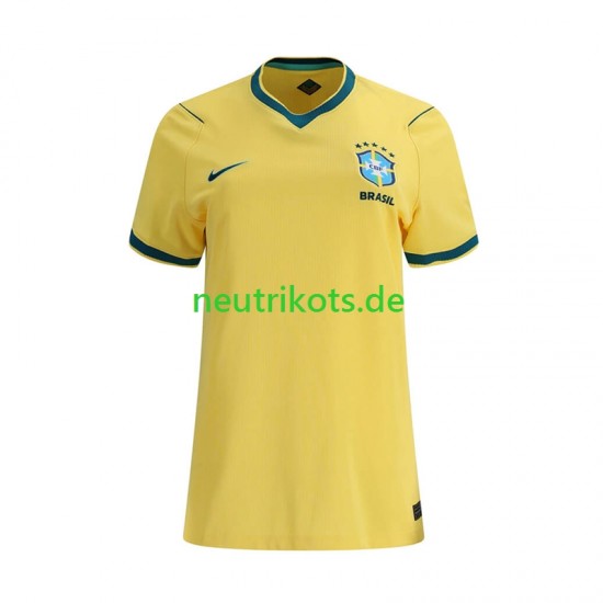 Fußballtrikot Brasilien Dame Heim World Cup 2026 Kurzarm