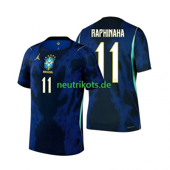 Fußballtrikot Brasilien Raphinha 11 Herren Auswärts World Cup 2026 Kurzarm
