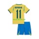 Fußballtrikot Brasilien Raphinha 11 Kinder Heim World Cup 2026 Kurzarm