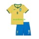 Fußballtrikot Brasilien Raphinha 11 Kinder Heim World Cup 2026 Kurzarm