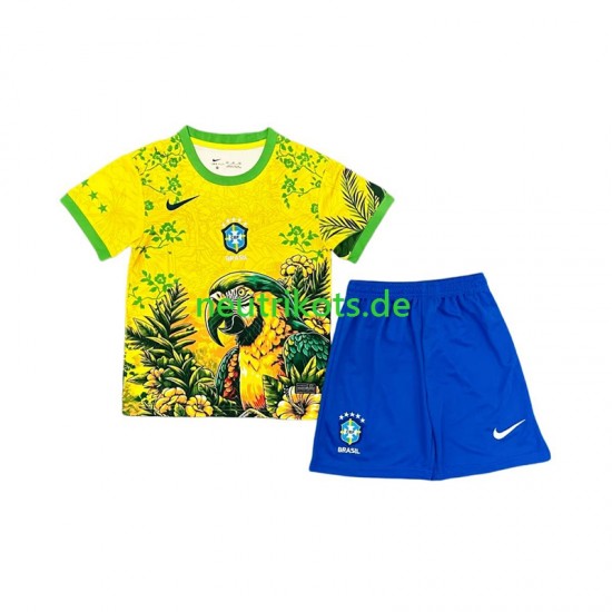 Fußballtrikot Brasilien Special Kinder Heim 2026 Kurzarm