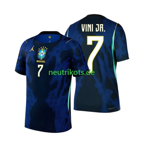 Fußballtrikot Brasilien Vinicius Junior 7 Herren Auswärts World Cup 2026 Kurzarm